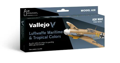 [571164] 71164 Air War Luftwaffe Maritime and Tropical Colors 8 x 18 ml