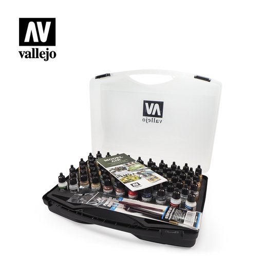 [571170] Model Air 71170 Sortimentskoffer 68 x 17 ml Farbe 3 x 17 ml Klarlack 1 x 17 ml Verdünner 3 x Synthetikpinsel
