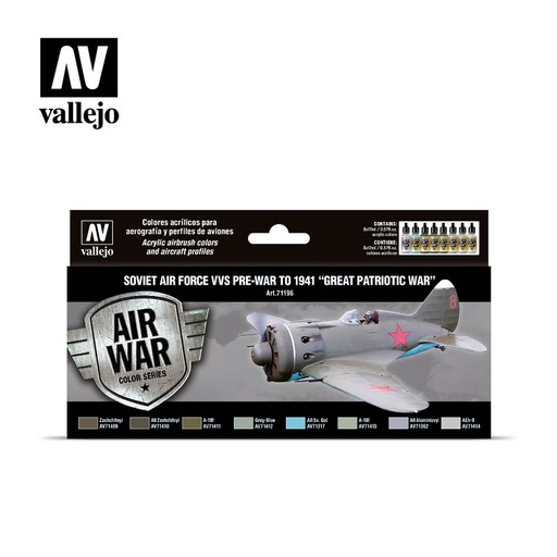 [571196] *71196 Air War Soviet Air Force VVS pre-war 1941 Great Patriotic War 8 x 17 ml