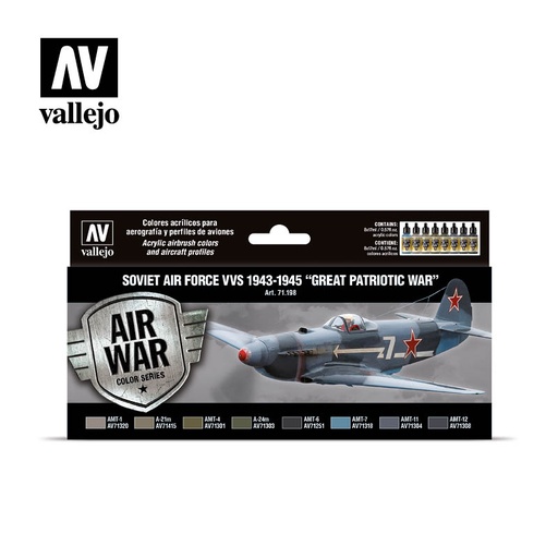 [571198] *71198 Air War Soviet Air Force VVS 1943 to 1945 Great Patriotic War 8 x 17 ml