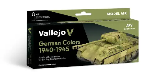 [571206] 71206 AFV Color Series German Colors 1940-1945 8 x 18 ml
