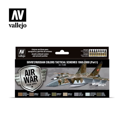[571609] *71609 Air War Soviet/Russian Colors Tactical Schemes 1960-2000 Part I 8 x 17 ml