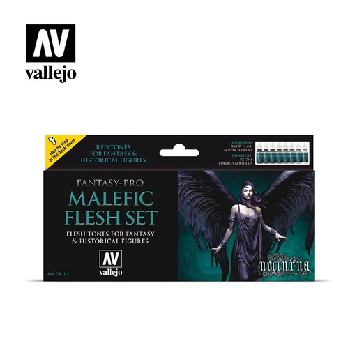 [574102] *Fantasy Pro Nocturna Malefic Flesh Set  8 x 17 ml
