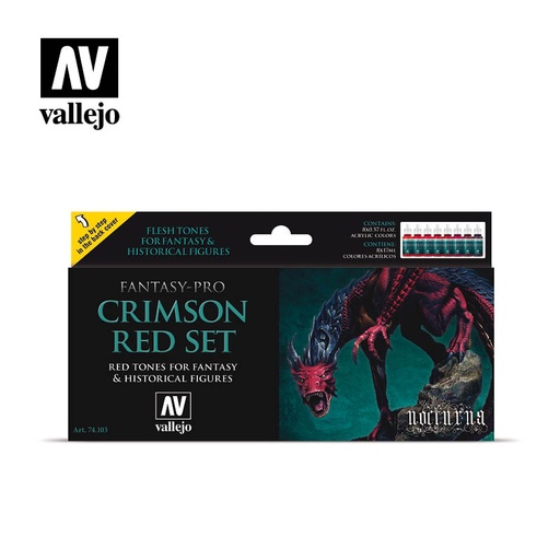 [574103] *Fantasy Pro Nocturna Crimson Red 8 x 17 ml