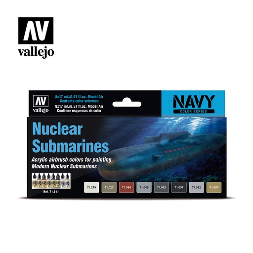 [571611] Navy Color Series Nuclear Submarines 8 x 17 ml