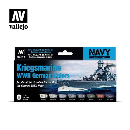 [571615] Navy Color Series Kriegsmarine WWII German Colors 8 x 17 ml