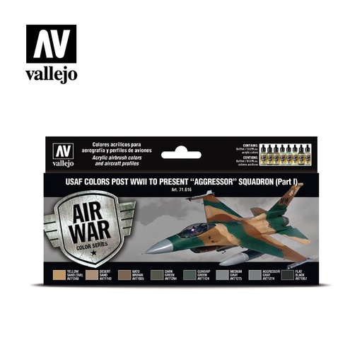 [571616] *71616 Air War USAF colors post WWII to present Agressor Squadron Part I 8 x 17 ml