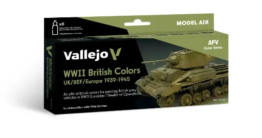 [571614] AFV Color Series WWII British Colours UK/BEF/Europe 1939-1945 8 x 18 ml