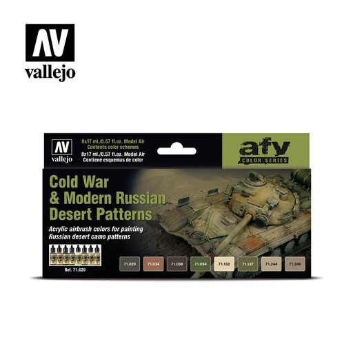 [571620] *AFV Color Series Cold War & Modern Russian Desert Patterns 8 x 17 ml