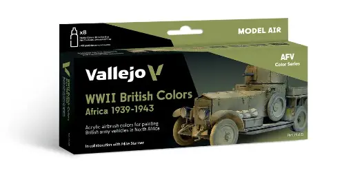 [571622] 71622 AFV Color Series WWII Britisch Colours Africa 1939-1943 8 x 18 ml