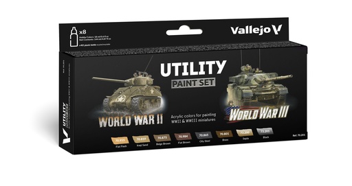 [570201] Model Color Set Utility Paint Set 8 x 18 ml