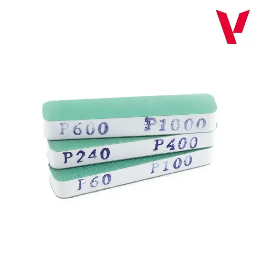 [5T04002] Flexi-Feilen (3 Stk.) beidseitig gesandet (90 mm x 19 mm x 12 mm) Körnung 60+100 / 240+400 / 600+1000 (1/6 VE) (T04002)