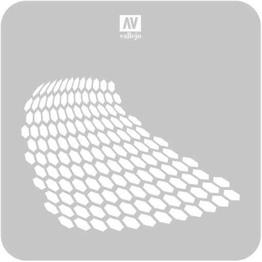 [5ST-SF003] ST-SF003 Sci-Fi & Fantasy Distorted Honeycomb 125 mm x 125 mm (1/4 PU)