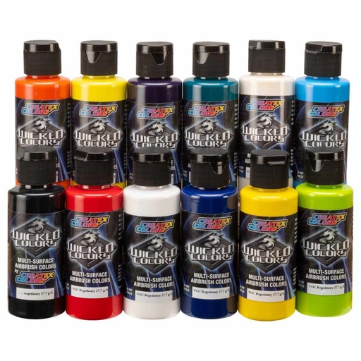 [116130] Wicked W130-02 12 Color Wicked Set 12 x 60 ml