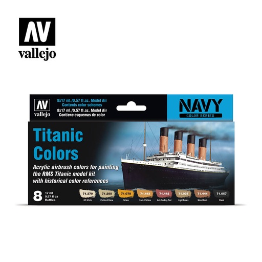 [571646] Navy Color Series Titanic Colors 8 x 17 ml