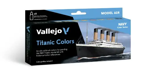 [571646] Navy Color Series Titanic Colors 8 x 18 ml