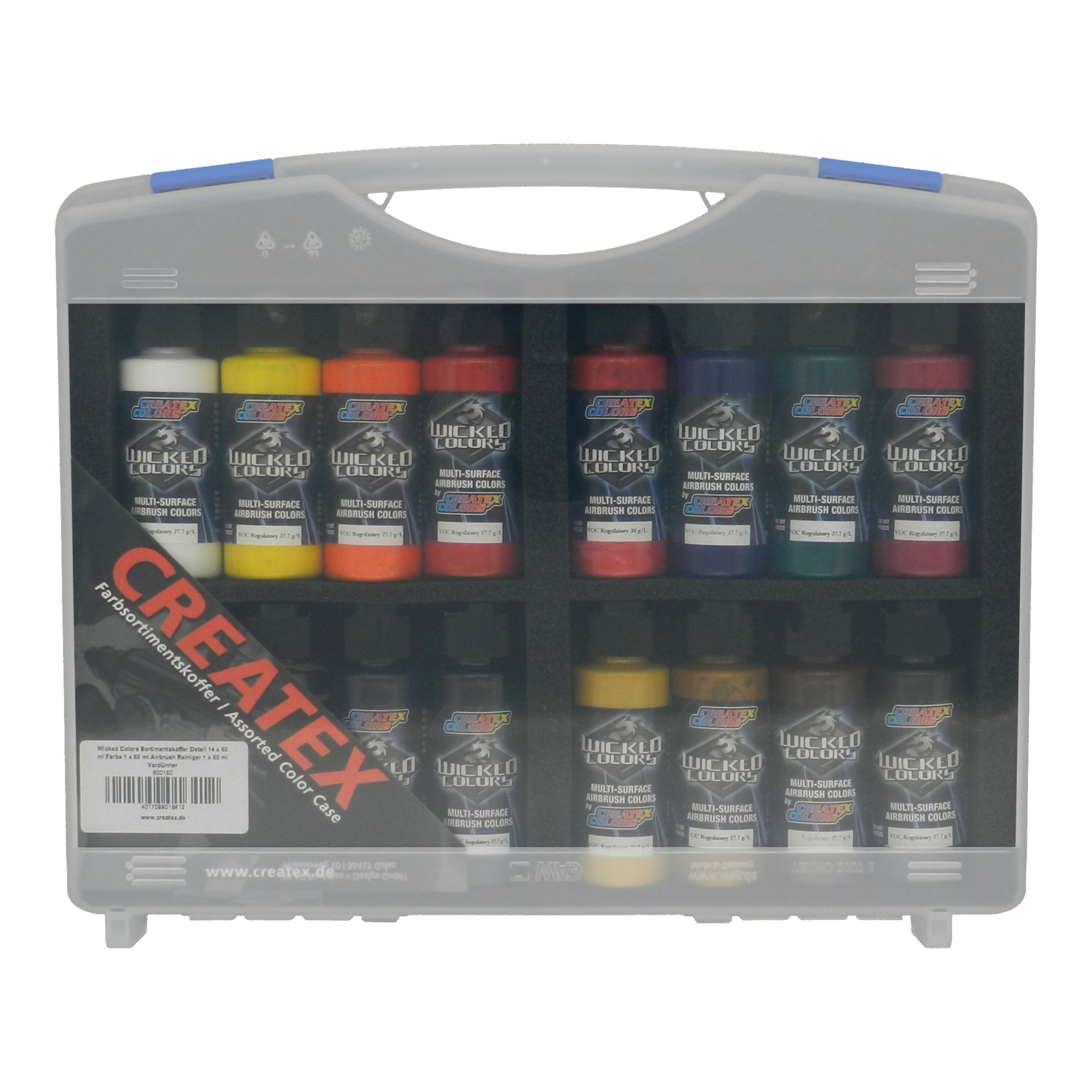 Createx Wicked Colors W304 Pearl Blue 2oz. water-based universal airbrush  paint